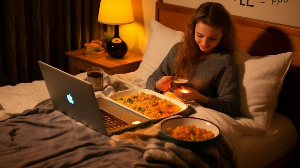 Order food at bed via MealPe